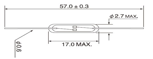 RD-8B磁簧开关产品外形图