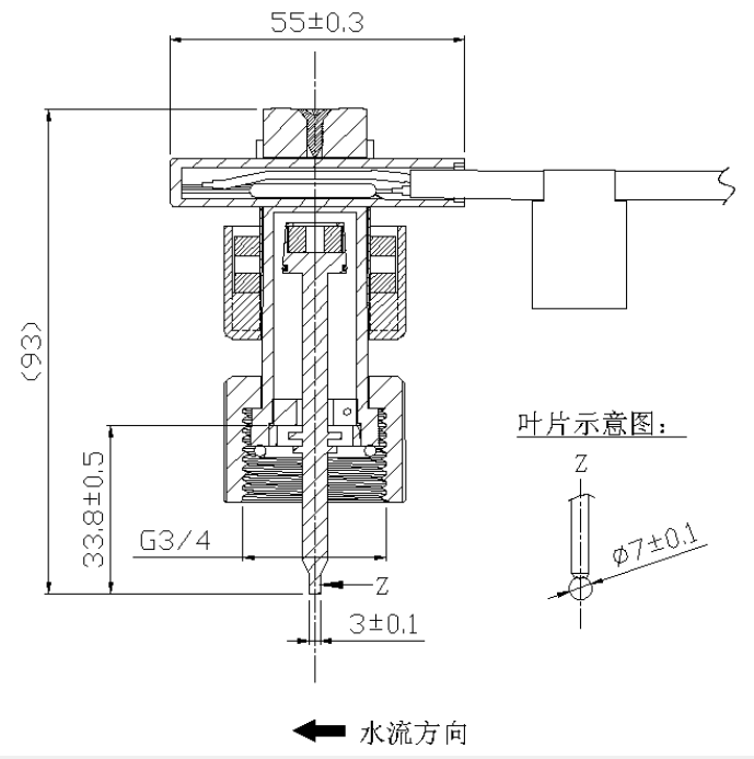 靶流开关OT-06-50L产品外形图