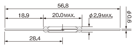 磁簧开关HYR2003-1产品外形图