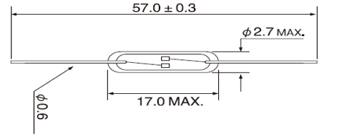 RD-8N磁簧开关产品外形图