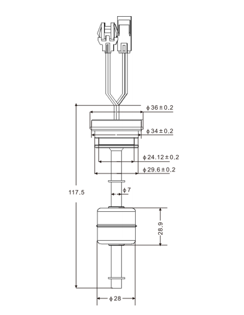 液位传感器FS-9501/9502产品外形图